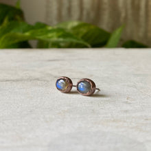 Load image into Gallery viewer, Blue Labradorite Stud Earrings #2