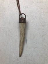 Load image into Gallery viewer, Labradorite & Naturally Shed Deer Antler Tip Necklace #2