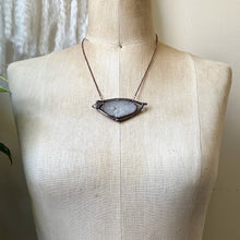 Load image into Gallery viewer, Smoky Druzy &amp; Clear Quartz Necklace - Ready to Ship
