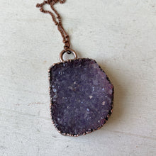 Load image into Gallery viewer, Amethyst Druzy "Shine" Necklace #1 - Ready to Ship