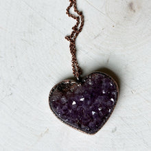 Load image into Gallery viewer, Druzy Heart “Shine On” Necklace #1 - Ready to Ship