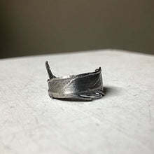 Load image into Gallery viewer, Sterling Silver Adjustable Feather Ring