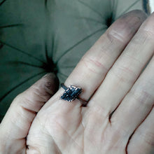 Load image into Gallery viewer, Black Tourmaline Stacking Ring #3 (Size 8.25)