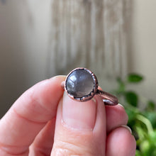 Load image into Gallery viewer, Grey Moonstone Ring - Round #2 (Size 7.5) - Ready to Ship