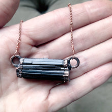 Load image into Gallery viewer, Black Tourmaline Bar Necklace #2