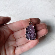 Load image into Gallery viewer, Amethyst Druzy "Shine" Necklace #9 - Ready to Ship