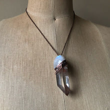 Load image into Gallery viewer, Clear Quartz Point and Moonstone Necklace #2 - Ready to Ship