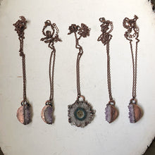 Load image into Gallery viewer, Amethyst Moon Phase Necklaces - Snow Moon Collection
