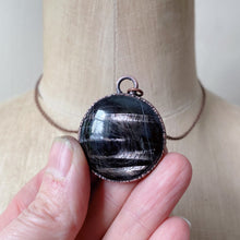 Load image into Gallery viewer, Hypersthene Black Moon Lilith Necklace #5 - Ready to Ship