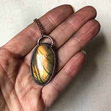 Load image into Gallery viewer, Labradorite Oval Necklace #2- Ready to Ship