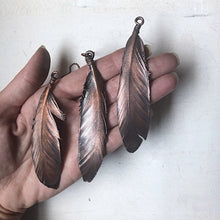 Load image into Gallery viewer, Electroformed Feather Necklace (Standard Style #2) - Moksha Collection