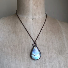 Load image into Gallery viewer, Rainbow Moonstone Teardrop Necklace Round #1 - Ready to Ship

