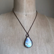 Load image into Gallery viewer, Rainbow Moonstone Teardrop Necklace Round #1 - Ready to Ship