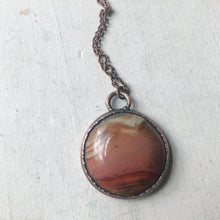 Load image into Gallery viewer, Polychrome Jasper Moon Necklace #4