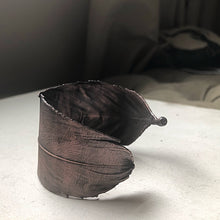 Load image into Gallery viewer, Electroformed Feather Wide Cuff Bracelet - Moksha Collection
