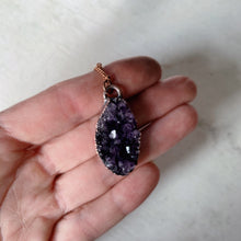 Load image into Gallery viewer, Amethyst Druzy "Shine" Necklace #8 - Ready to Ship