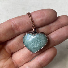 Load image into Gallery viewer, Amazonite Heart Necklace #4 - Ready to Ship