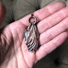 Load image into Gallery viewer, Electroformed Butterfly Wing with Angel Aura Necklace - Ready to Ship