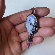Load image into Gallery viewer, Rainbow Moonstone and Vera Cruz Amethyst Necklace #1 - Ready to Ship
