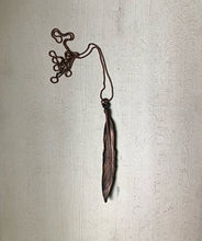 Load image into Gallery viewer, Electroformed Feather Necklace #1 (Satya Collection)