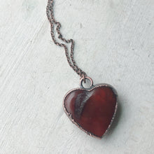Load image into Gallery viewer, Carnelian Heart Necklace #4