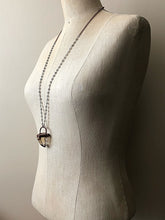 Load image into Gallery viewer, Polished Natural Citrine Point Necklace on Sterling Silver & Labradorite Rosary Chain - Ready to Ship (5/17 Update)