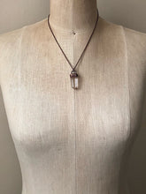 Load image into Gallery viewer, Polished Clear Quartz Point Necklace (Satya Collection)