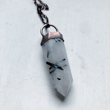 Load image into Gallery viewer, Tourmilinated Quartz Point Necklace #2