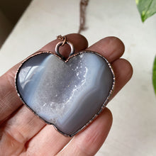 Load image into Gallery viewer, Druzy “Broken Open” Heart Necklace #2 - Ready to Ship