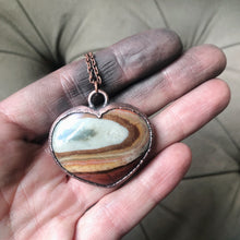 Load image into Gallery viewer, Polychrome Jasper Heart Necklace #5