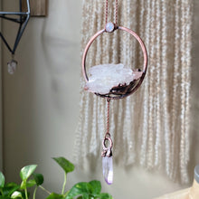 Load image into Gallery viewer, Clear Quartz Cluster with Vera Cruz Amethyst Statement Necklace - Ready to Ship