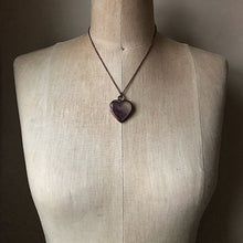 Load image into Gallery viewer, Moss Agate Heart Necklace #2 - Ready to Ship