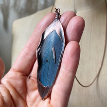 Load image into Gallery viewer, Electroformed Macaw Feather Necklace - Ready to Ship