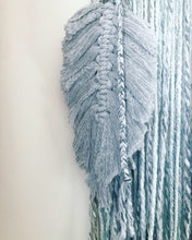 Load image into Gallery viewer, Full Moon in Virgo Wall Hanging with Macrame Feather and Raw Smoky Quartz Points - Ready to Ship