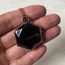Load image into Gallery viewer, Smoky Quartz Hexagon Necklace - Ready to Ship