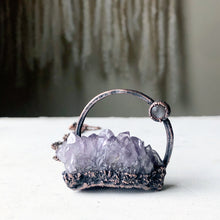 Load image into Gallery viewer, Amethyst Cluster with Grey Moonstone Necklace #2 - Ready to Ship