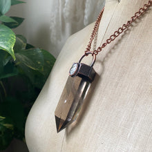 Load image into Gallery viewer, Large Polished Smoky Quartz with Ocean Jasper Point Necklace - Ready to Ship