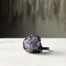 Load image into Gallery viewer, Raw Amethyst Cluster Ring #3 (Size 7.75) - Ready to Ship