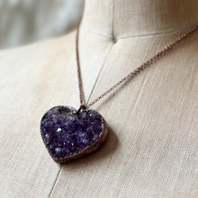Load image into Gallery viewer, Druzy Heart “Shine On” Necklace #1 - Ready to Ship