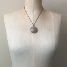 Load image into Gallery viewer, Polychrome Jasper Moon Necklace #12