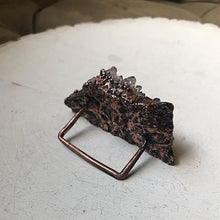 Load image into Gallery viewer, Amethyst Cluster Two Finger Ring - Snow Moon Collection