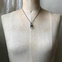 Load image into Gallery viewer, Clear Quartz Point & Raw Opal Necklace #2 - Ready to Ship
