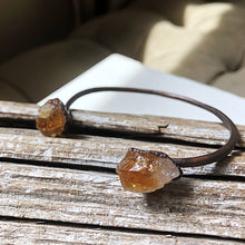 Load image into Gallery viewer, Raw Citrine Cuff Bracelet (Icarus Soaring Collection)

