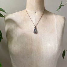 Load image into Gallery viewer, Moss Agate Teardrop Necklace #1- Ready to Ship