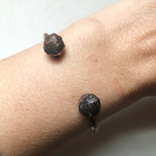 Load image into Gallery viewer, Raw Garnet Cuff Bracelet (Super Blood Wolf Moon Collection)