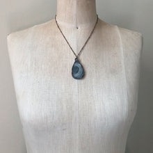 Load image into Gallery viewer, Chalcedony Teardrop Necklace #2 - Ready to Ship