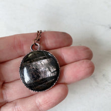 Load image into Gallery viewer, Hypersthene Black Moon Lilith Necklace #5 - Ready to Ship