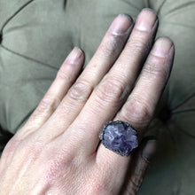 Load image into Gallery viewer, Raw Amethyst Cluster Ring #3 (Size 7.75) - Ready to Ship