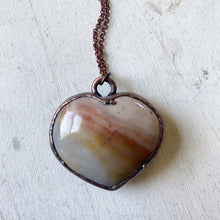 Load image into Gallery viewer, Polychrome Jasper Heart Necklace #3