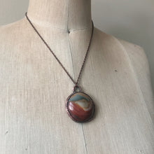 Load image into Gallery viewer, Polychrome Jasper Moon Necklace #14
